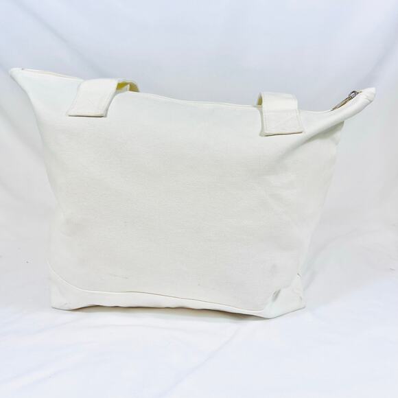 Vans Off The Wall Reusable Large Tote Bag Classic Style Bold Logo White New - Picture 3 of 10